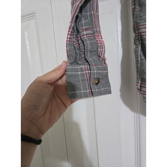 Arizona xxs 4/5 boy's long sleeve button up flannel shirt - Picture 2 of 5